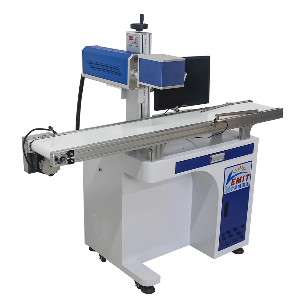 Automatic Focus Positioning CCD fiber co2 Laser Marking Machine High Speed Intelligent Camera Visual