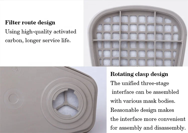 6003 organic gas organic vapor filter element activated carbon carbon granule filter for gas mask 6200 7502 8500