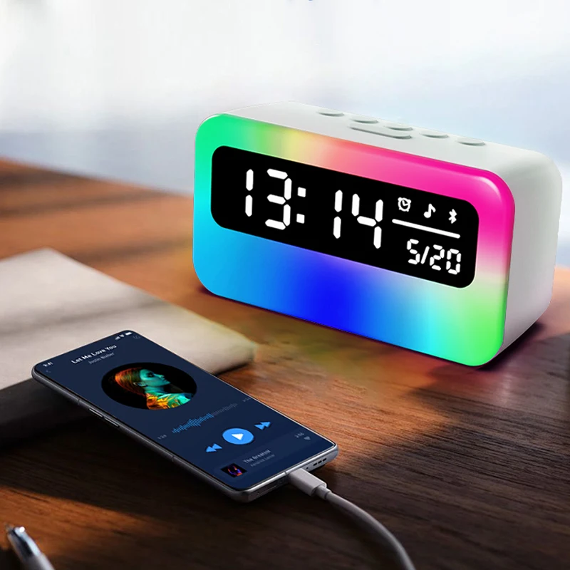 Цифровой Bluetooth-динамик с беспроводным зарядным устройством