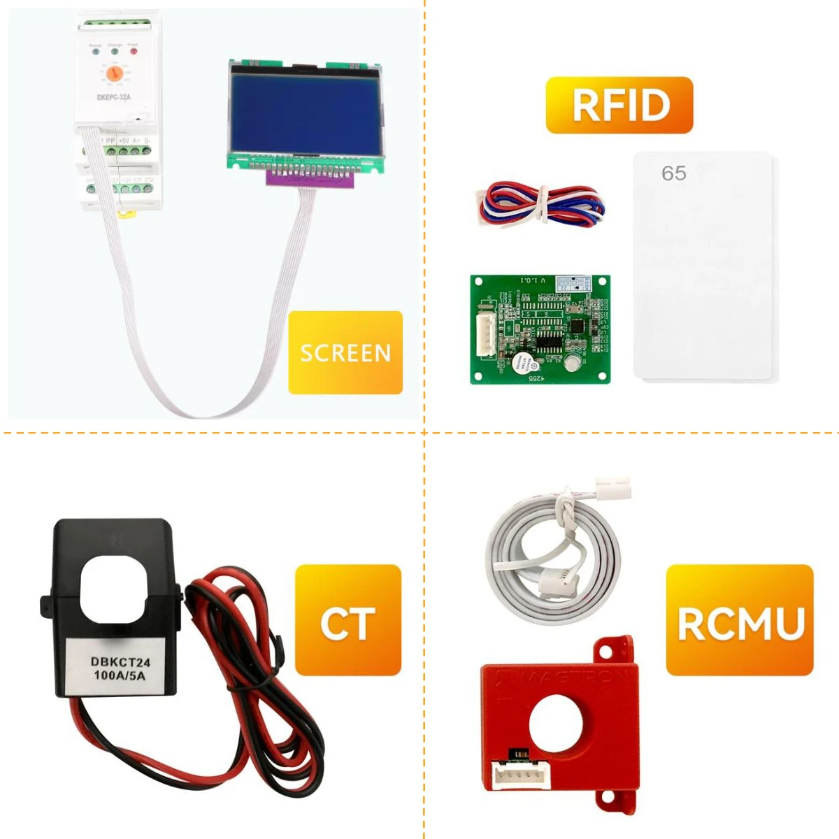 ETEC EKEPC2-C  EV Charging Station Mode Level 2 EVSE EPC Controller for 2.0 Cable Socket