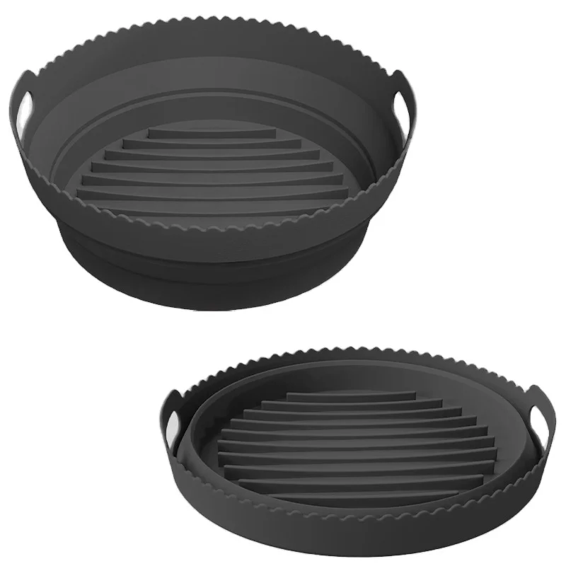 Amazon hot new foldable air fryer silicone liners more easier cleaning mat silicone air fryer liner pot collapsible for air frye