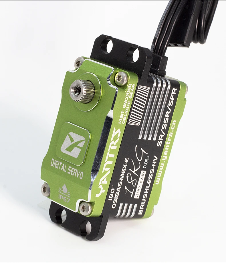 YANTRS Brushless Waterproof 18KG Low Profile RC Servo 14 Bit Magnetic Coding 8.4V 0.03S  For Helicopter Racing Car ETC.