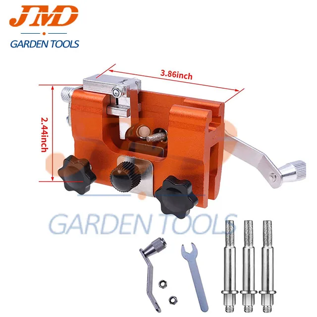 Convenient Hand Chain Saw Sharpener Kit Portable Hand Chain Sharpener Aluminum Alloy Portable Hand Cranked Chain Sharpener Tool