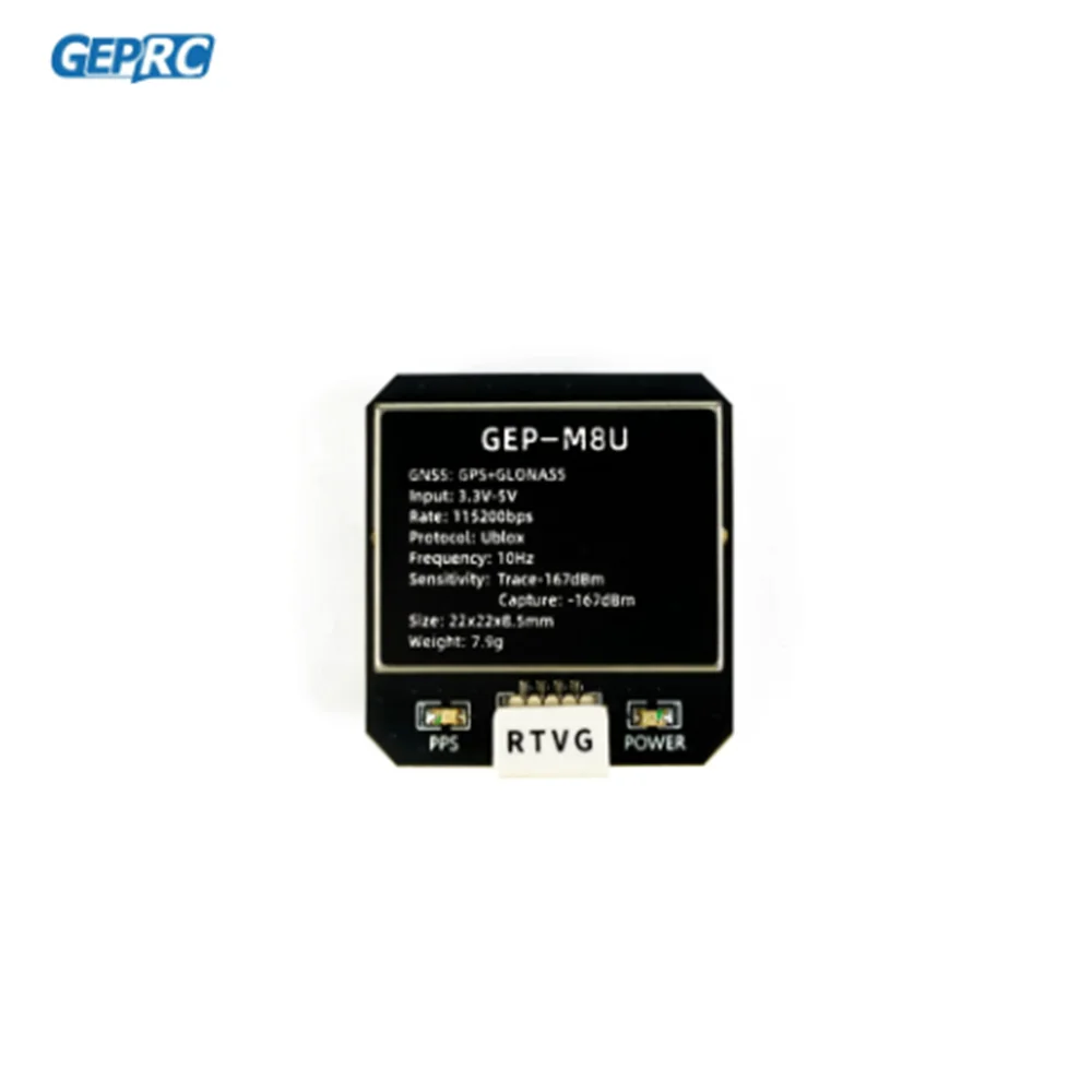 2023 News GEPRC GEP-M8U GPS Module Integrate BDS GLONASS Module SH1.0-4Pin and Farad Capacitor for FPV Drone