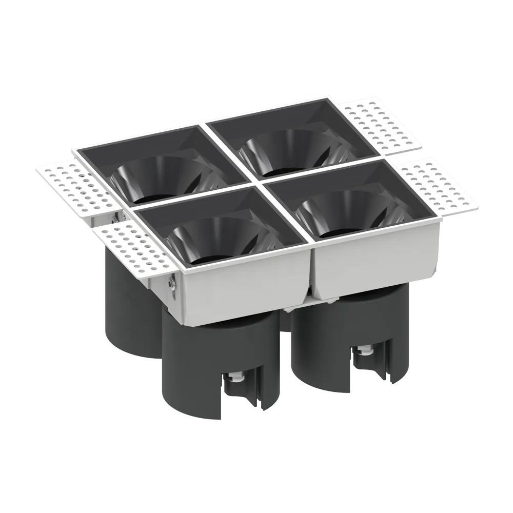 5 Years Warranty 7W 10W 12W 14W 28W 48W Anti-glare Square Rimless Recessed Adjustable Ceiling COB LED Spot Light