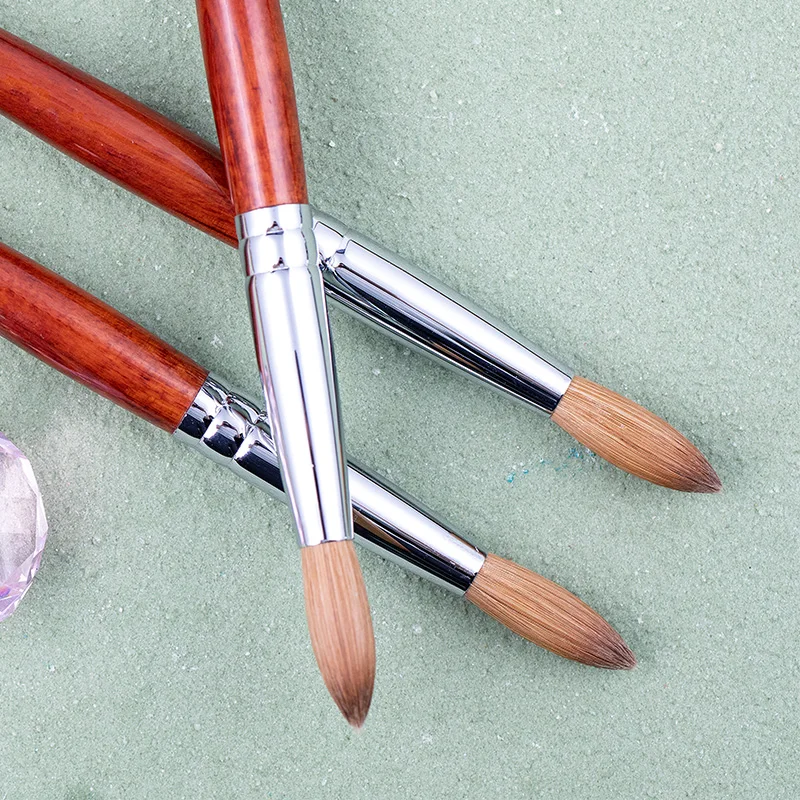 Factory Wholesale Custom Box Package Private Label High Quality Manicure Kit 100% Kolinsky French Acrylic Nail Brush Set For Art