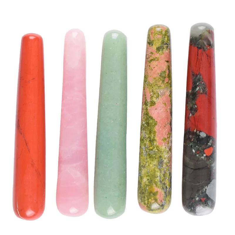 Wholesale Customized Natural crystal healing stones Gemstone Yoni Crystals Massage Wand for Women Kegel Exercise