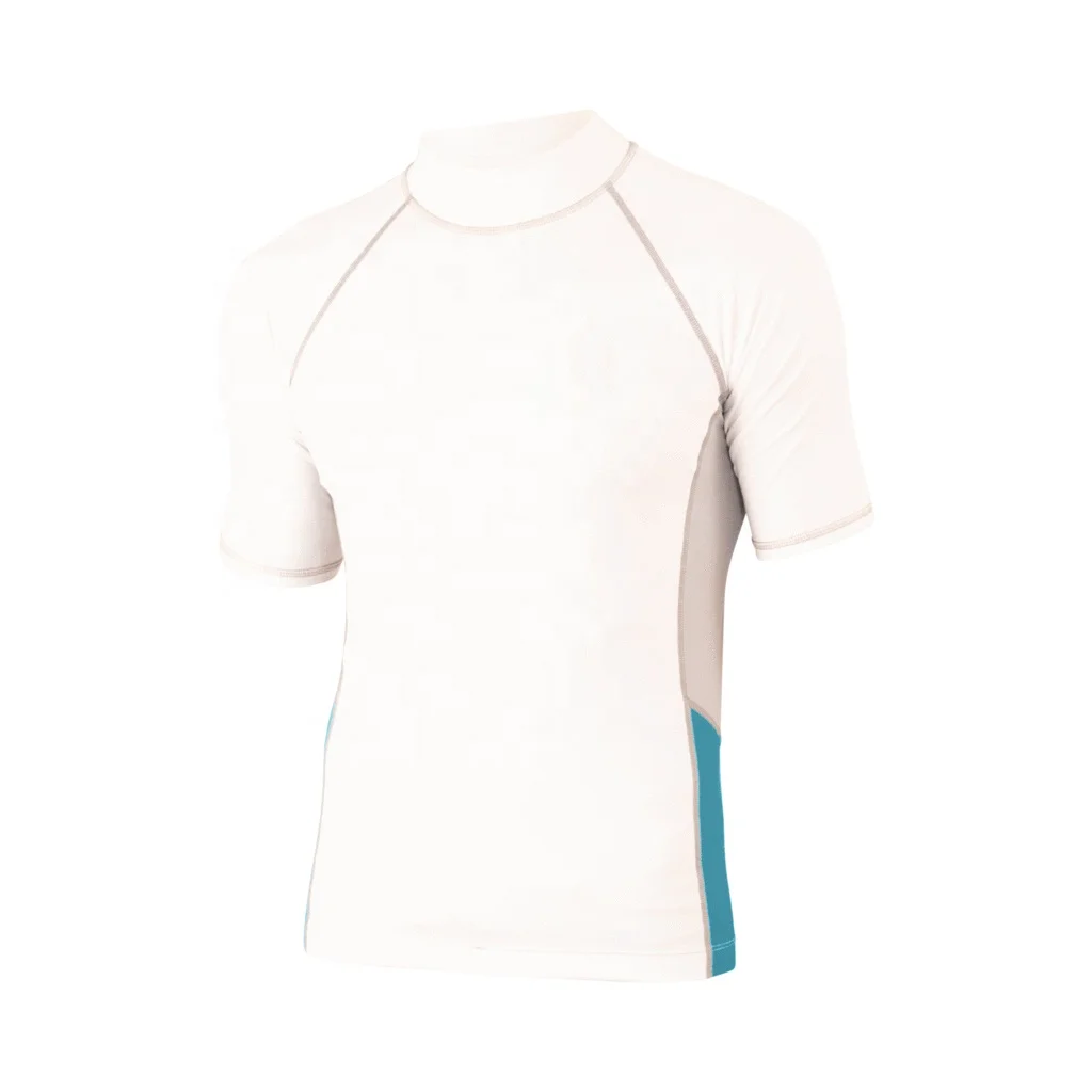 wholesale white men women custom design surf swim outdoor lycra rash guard