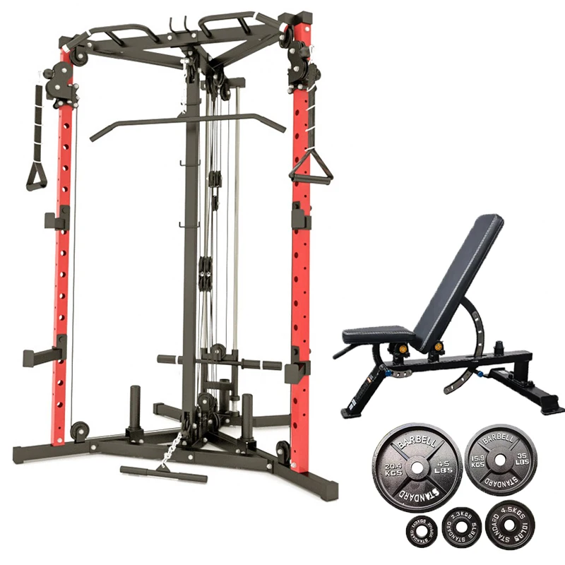 Factory Price Smith Machine Gym Power Rack Multifunctional Smith Machine For Home Gym