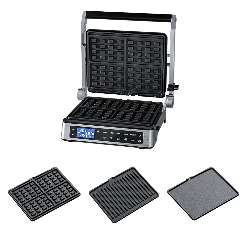 XL Steak Griddle grill Detachable digital contact grill sandwich press panini indoor smokeless electric bbq grill