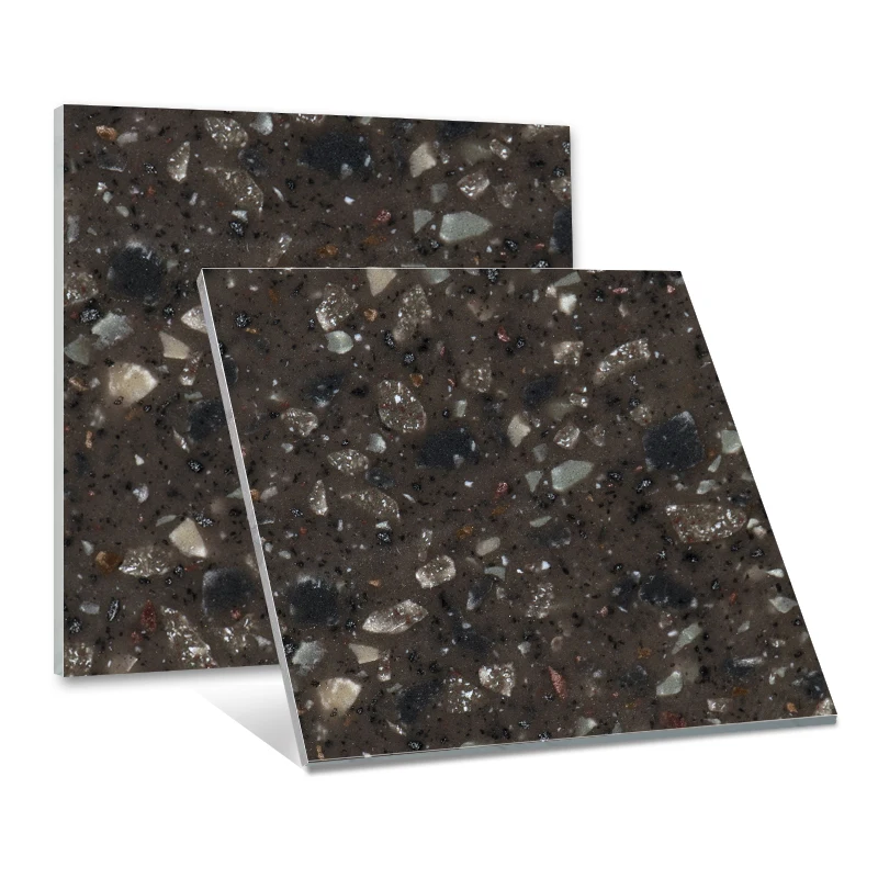Acrylic Artificial Stone High Quality Modern Kitchen Bathroom Solid Surface Decoration Large Grain Texture