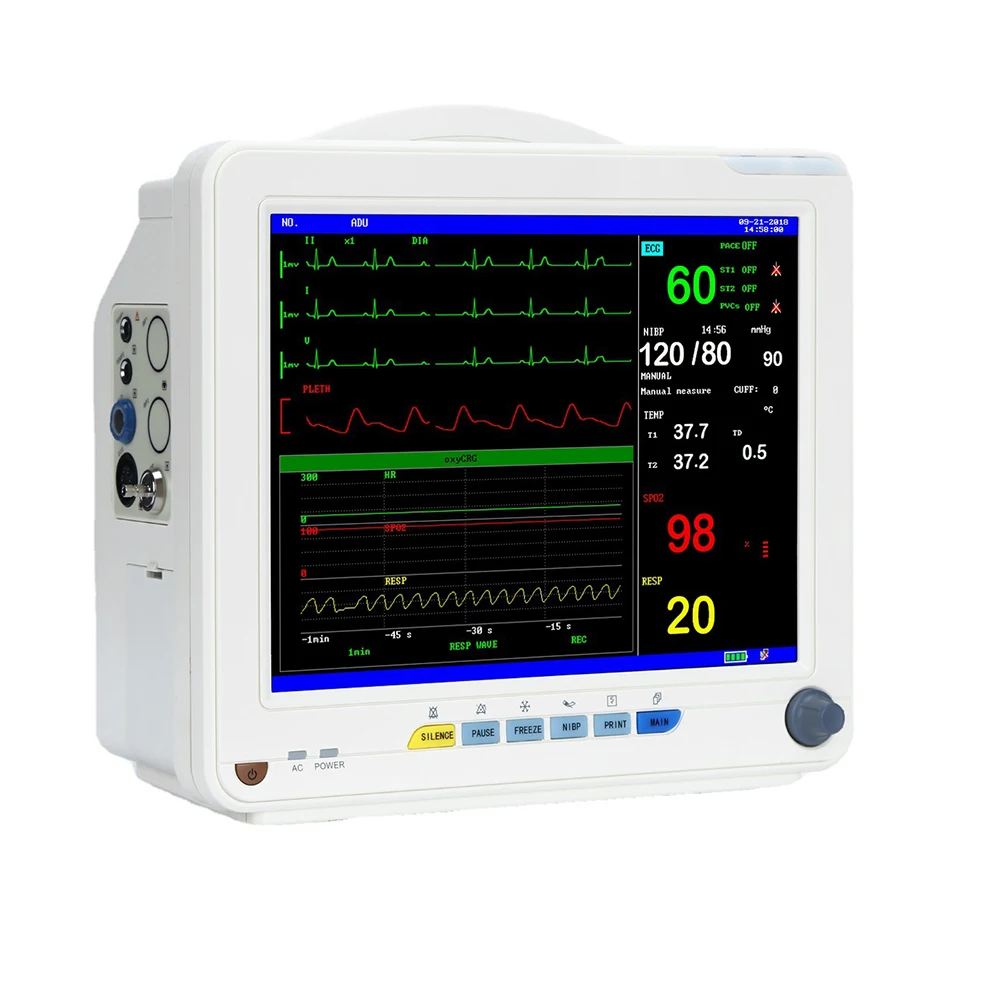 Multifunctional 12.1 inch monitor Medical ECG monitor Convenient bedside monitor