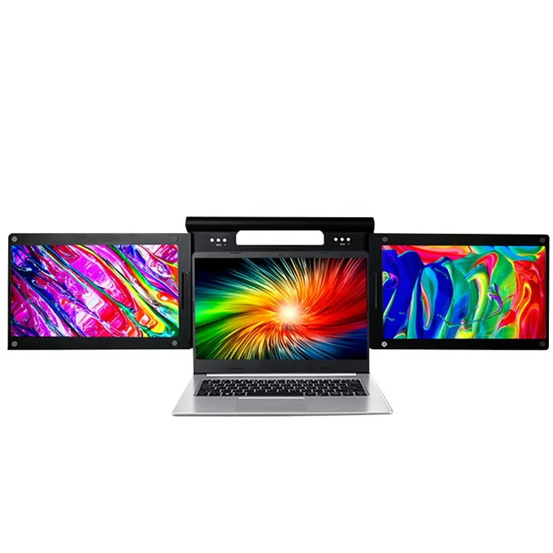 Triple Monitor Portable 13.3inch  IPS Portable Screen Extender Dual Sreens for Laptop
