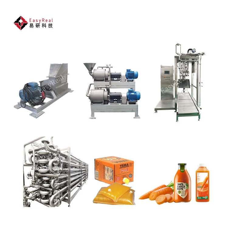 Automatic Industrial Baby Carrot Puree and Juice Product Processing Plant Line Making Machine