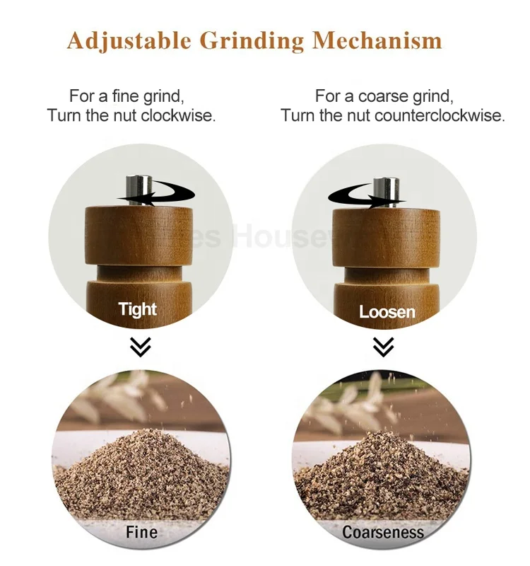 Wooden Wine Bottle Pepper And Salt Mill Set