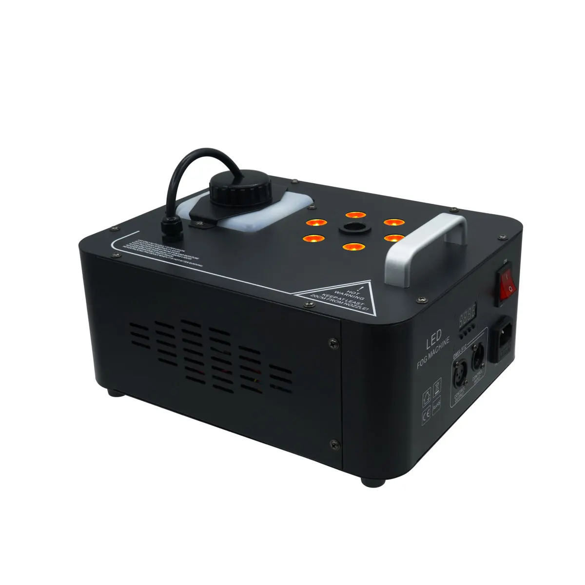 Hot Sale 1200W 6 LED Up Fog Machine DMX Fog Machine Up Spray RGB Smoke Machine