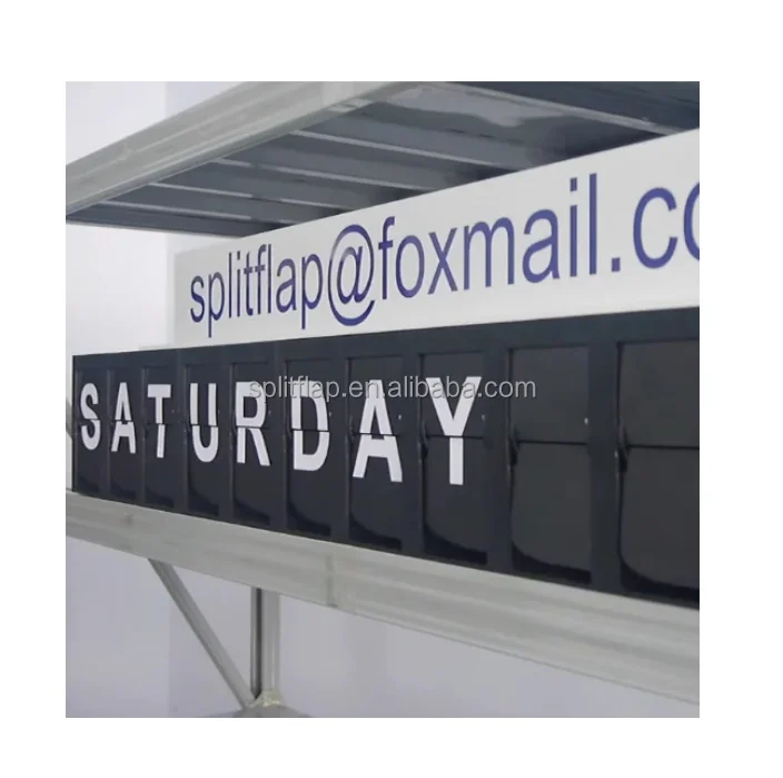 split flap number display flap countdown timer