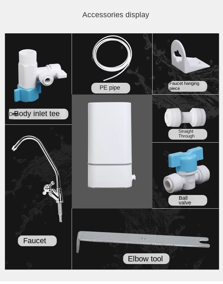 Home Counter Top 4 Ultrafiltration Membrane Direct Drinking Water Purifier Efficient Water Treatment System