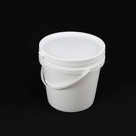  Белая круглая пластиковая ведро для упаковки пищевых продуктов объемом 2