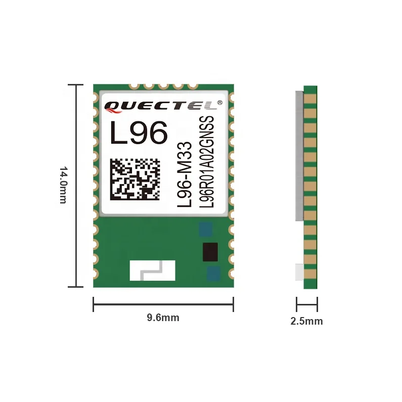 Чрезвычайно компактный GNSS-модуль Quectel L96 с чиповой антенной Gps-модуль