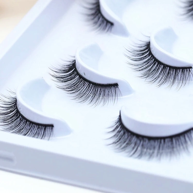 Color Bulk Faux Butterfly Individual Logo Wholesale 10 Pair 25mm Natural Mink Eyelash