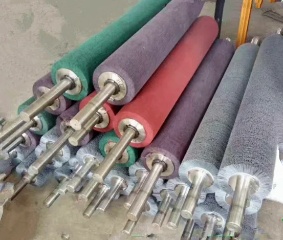 Manufacturer customized Non woven polishing roller brushes  PCB circuit board grinding brush roller