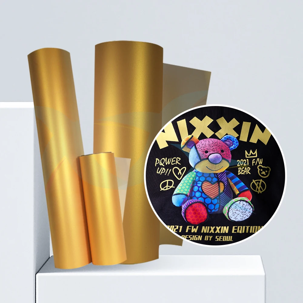 Heat Transfer Vinyl DTF Glitter Pet Heat Transfer Film 60cm For Clothing