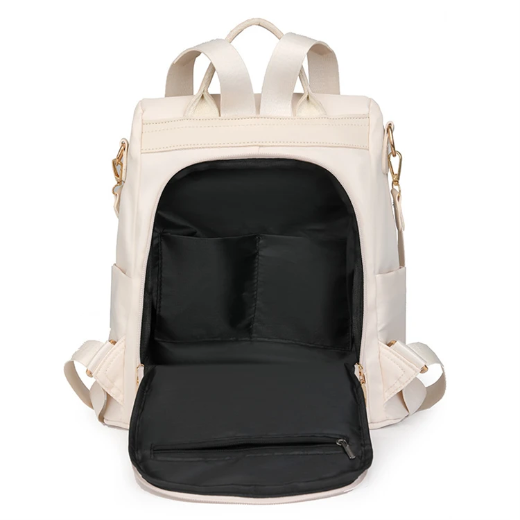 2024 custom smell proof outdoor luxury red fashion backpack with logo embroidery