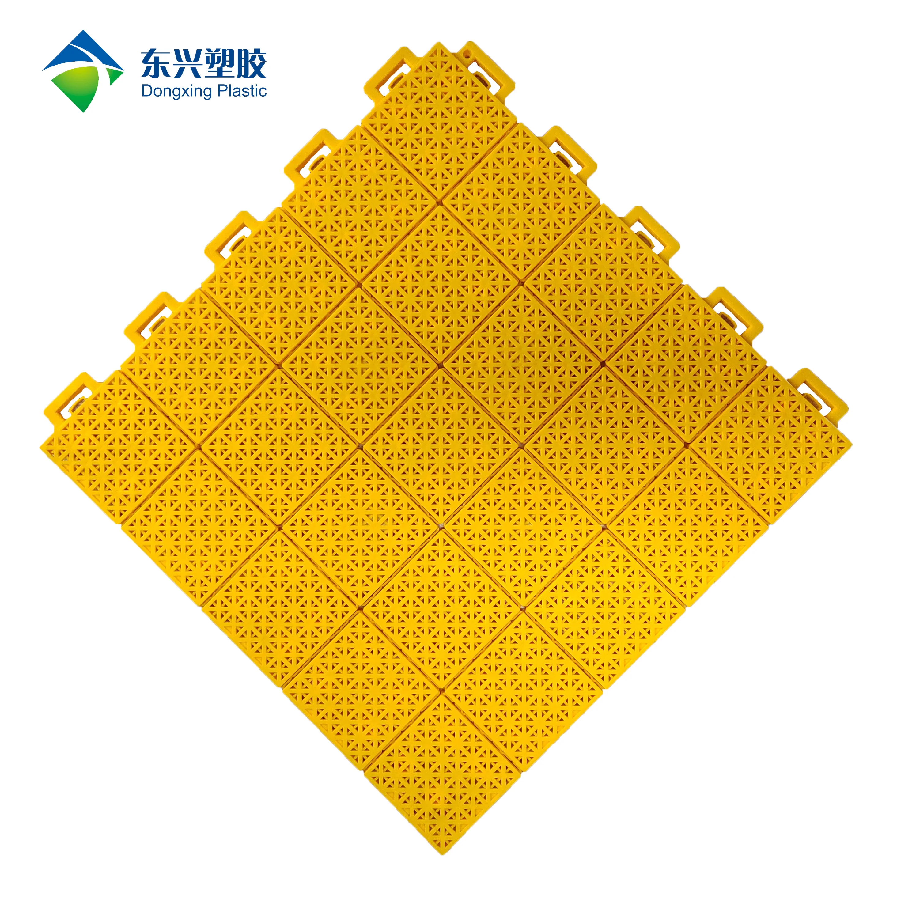 basketball court plastic grid tiles Interlocking pp surface material sports court tiles