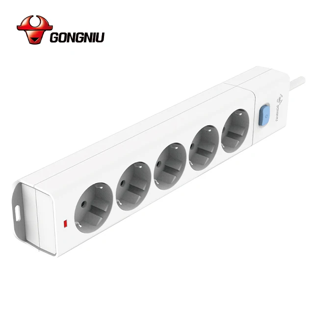
Wholesale China Russia EU standard 5 way 5 m power cord extension power plugs sockets surge protector 