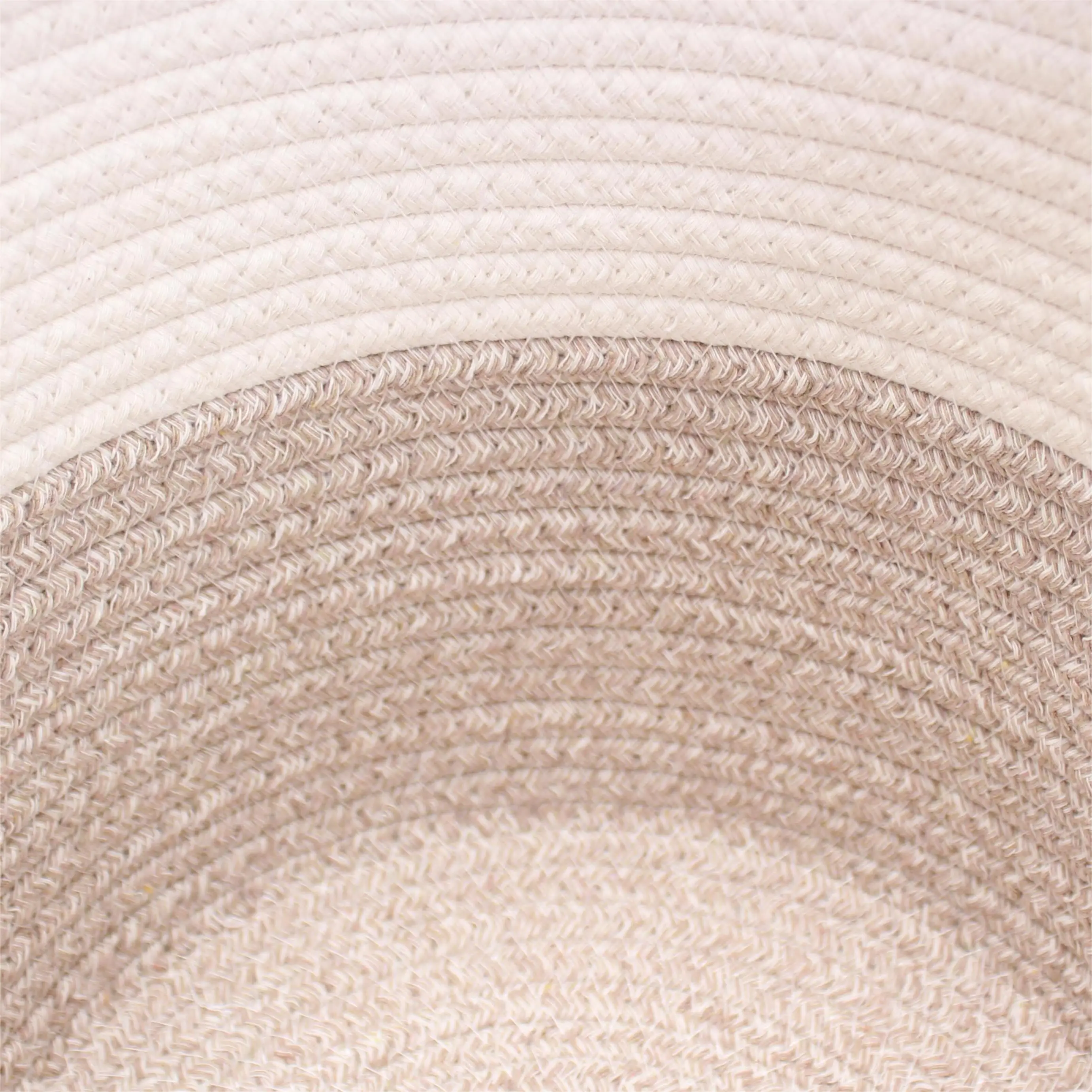 Large Weaving Cotton Rope Basket Handmade Woven Round Laundry Basket Blanket Nursery Woven Storage Bin