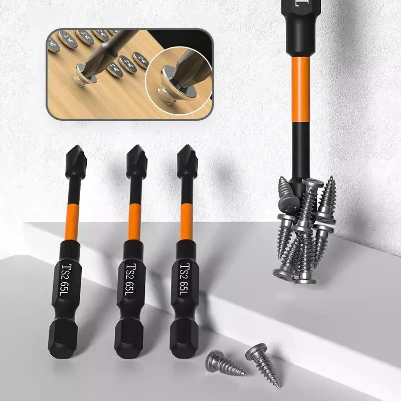 High Torque Batch Head Hex Shanked Magnetic Electric Screwdriver Bit