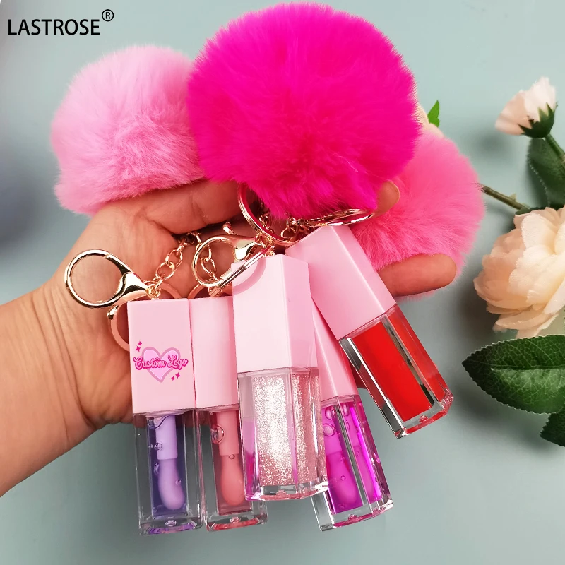 vegan color changing clear glossy lipgloss make up lip plumper gloss plumping wholesale makeup lip balm tint lip oil keychain