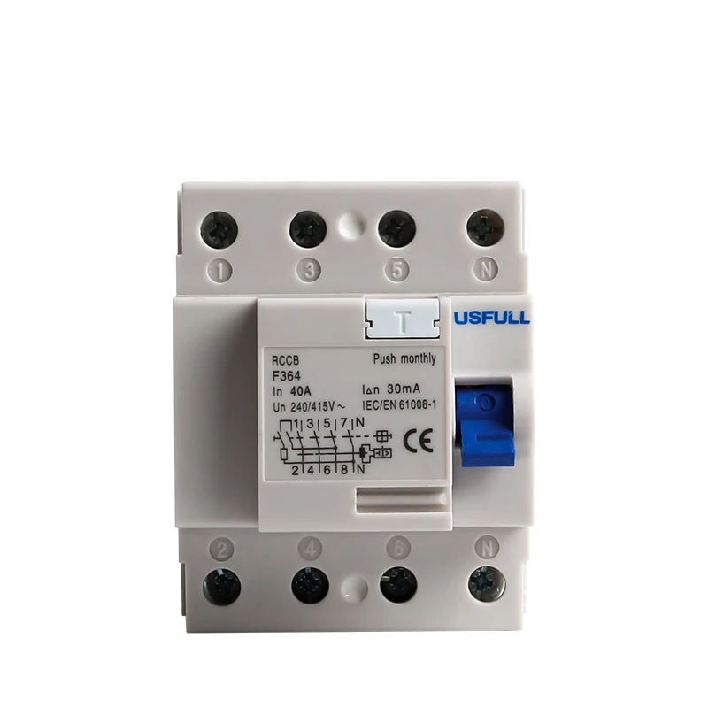 USFULL 2P 16A электронный Тип RCCB RCBO