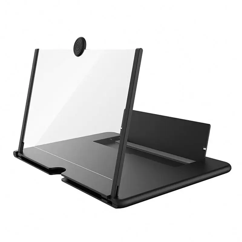 Бесплатный образец экрана лупа для смартфона 3D телефон Лупа с подставкой 12 дюймов HD проектор Регулируемый Настольный мобильный