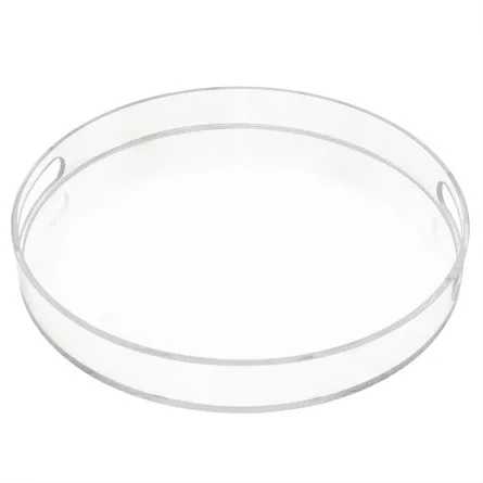 custom acrylic marble luxury decorative jewelry plastic rolling serving trays