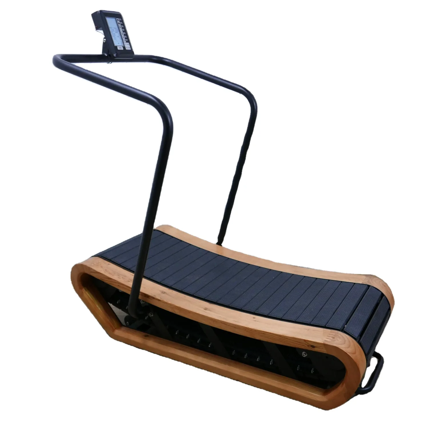 treadmill manufacturers in china treadmill price New Design Home Fitness Gym Equipment Curved no powered Wood Treadmill