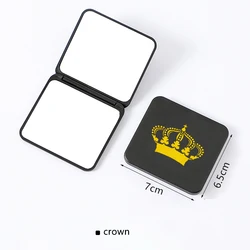 Fashion Cartoon Pocket Vanity Mirror Flat Magnifying Double-sides Small Hand Makeup Mirror