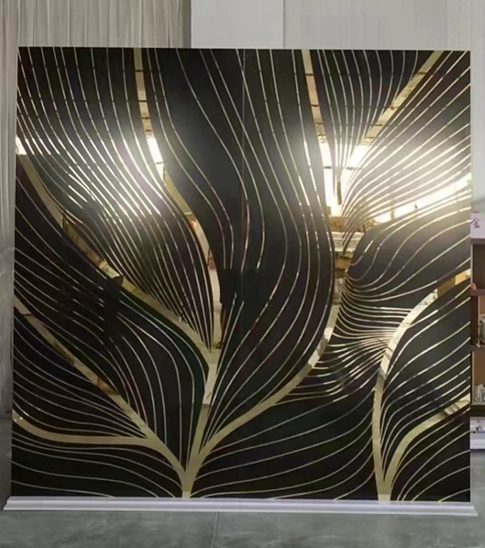 Event Stage Supplies Royal Luxury PVC Acrylic Backdrop BJ240028-15 Modern Wedding Decoration Background pink Backdrop Stand