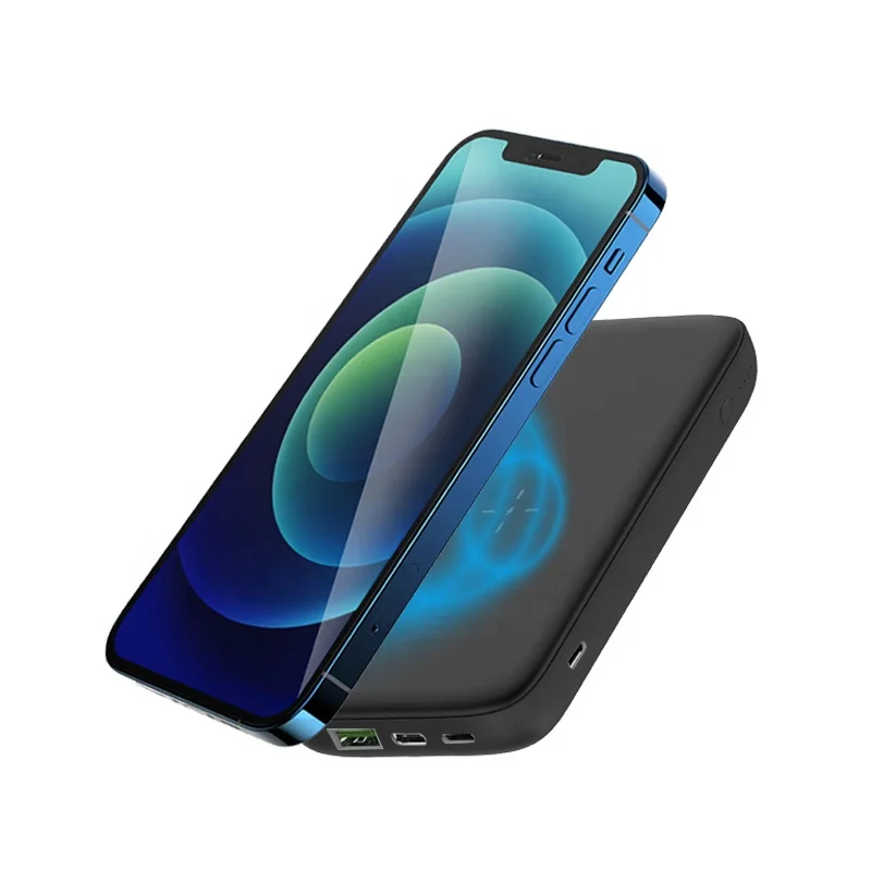 Newest Pd 18w Fast Charging Portable Magnet Slim Mini Wierless Charger Magnetic Wireless Power Bank 10000Mah