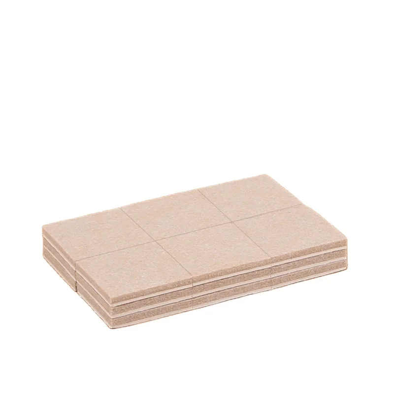 China Manufacturer Self Adhesive Square Furniture Felt Pads Furniture Leg Protection Durable Felt Pads