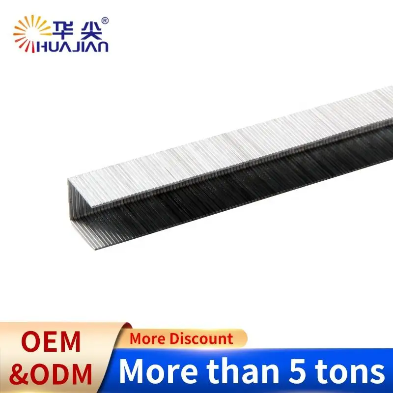 Huajian Chinese Supplier 10F Series Staples 22Ga Color  Galvanized 12mm Staples 22Ga Furniture Staples Stapler Gun sofa