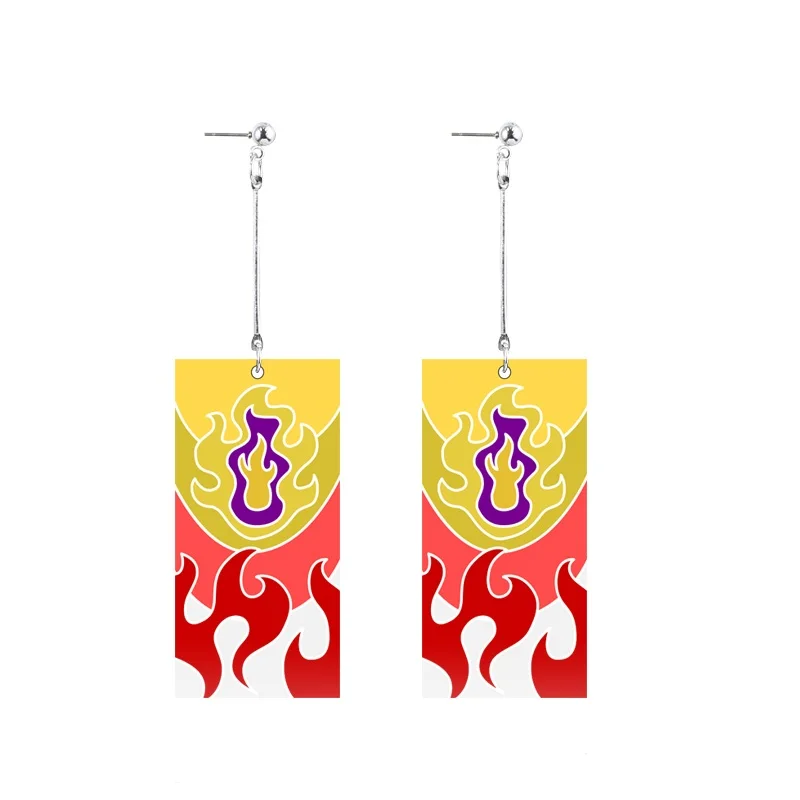 Top Sale AScrylic Cute Tanjiro Demon Slayer Kimetsu no Yaiba Figure Drop Earring For Women Girls