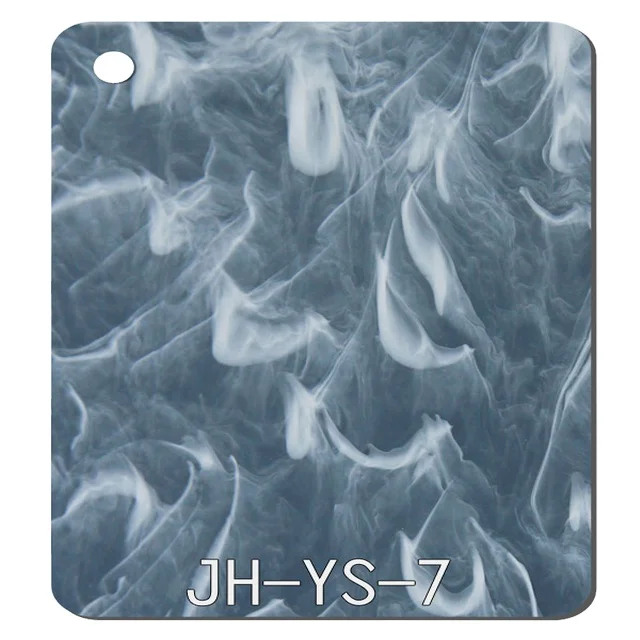 High Density Laminated Rigid Plastic Board Cast Marble Stone Patterned Acrylic Sheet