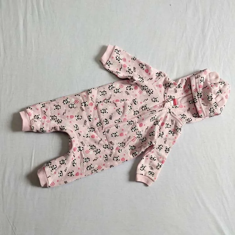 
Factory directly supply Infant hooded one-piece printed climbing suit 