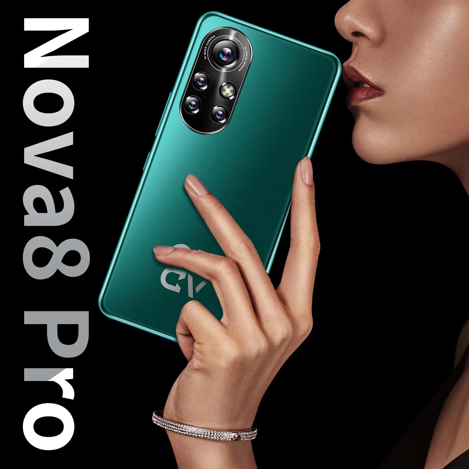  Горячая Распродажа китайский смартфон nova8 pro 6 1 дюймов Android 4G + 5G сеть распознавание лица разблокированные
