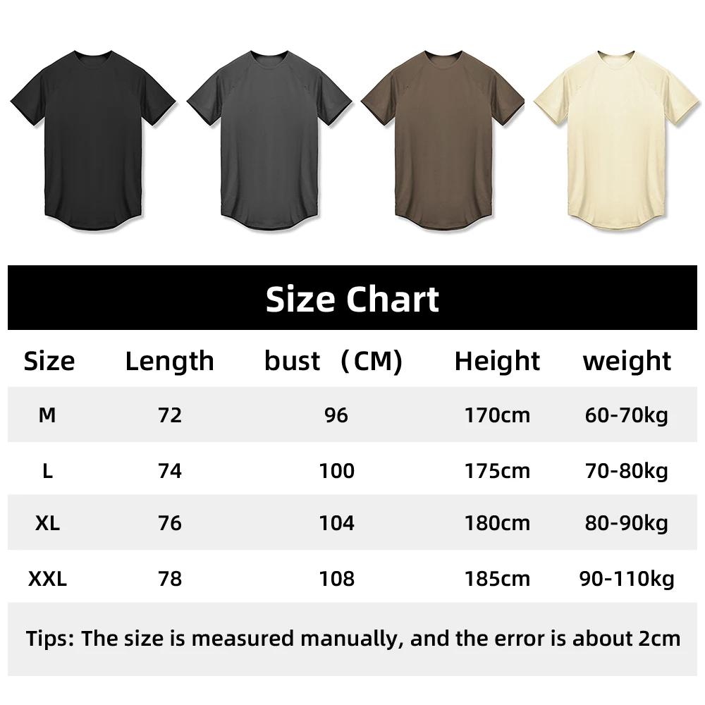AI-MICH Long Breathable Sports T-Shirt With Private Logo Design 100% Cotton Soft Plain Dark Color Sports T-Shirt