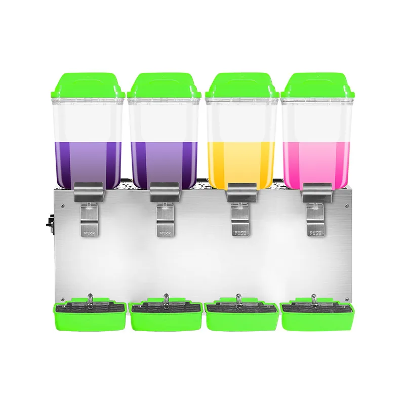 Commercial Wholesale Price Large Capacity 64L Automatic 4 Tanks Drink Dispenser Mixed Fruit Concentrate Juicer