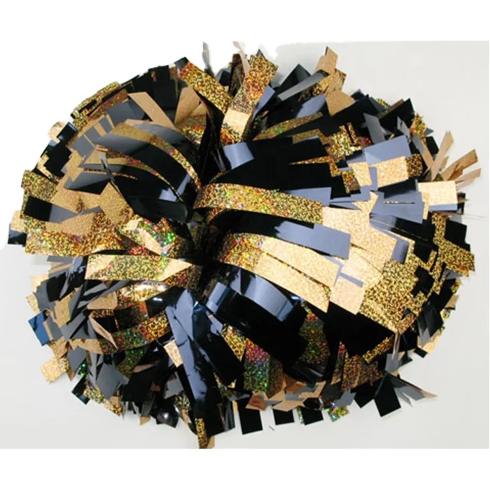 2021 Holographic cheerleading pom poms for cheerleaders with factory price