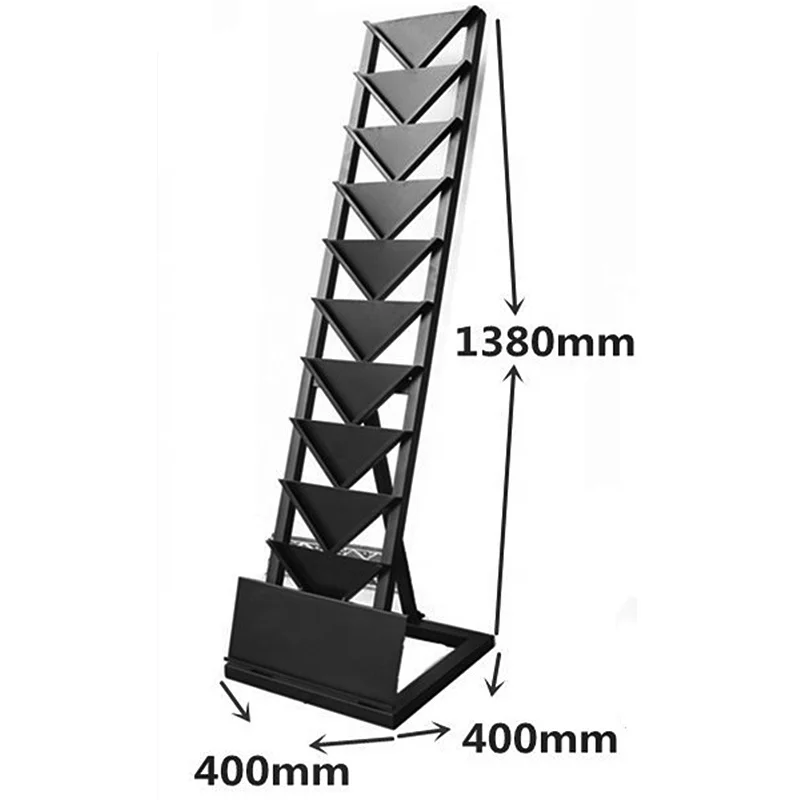 High Quality Exhibition Hall Floor Ceramic Tile Display Racks Holder Marble Stone Slab Wood Board Metal Display Stand